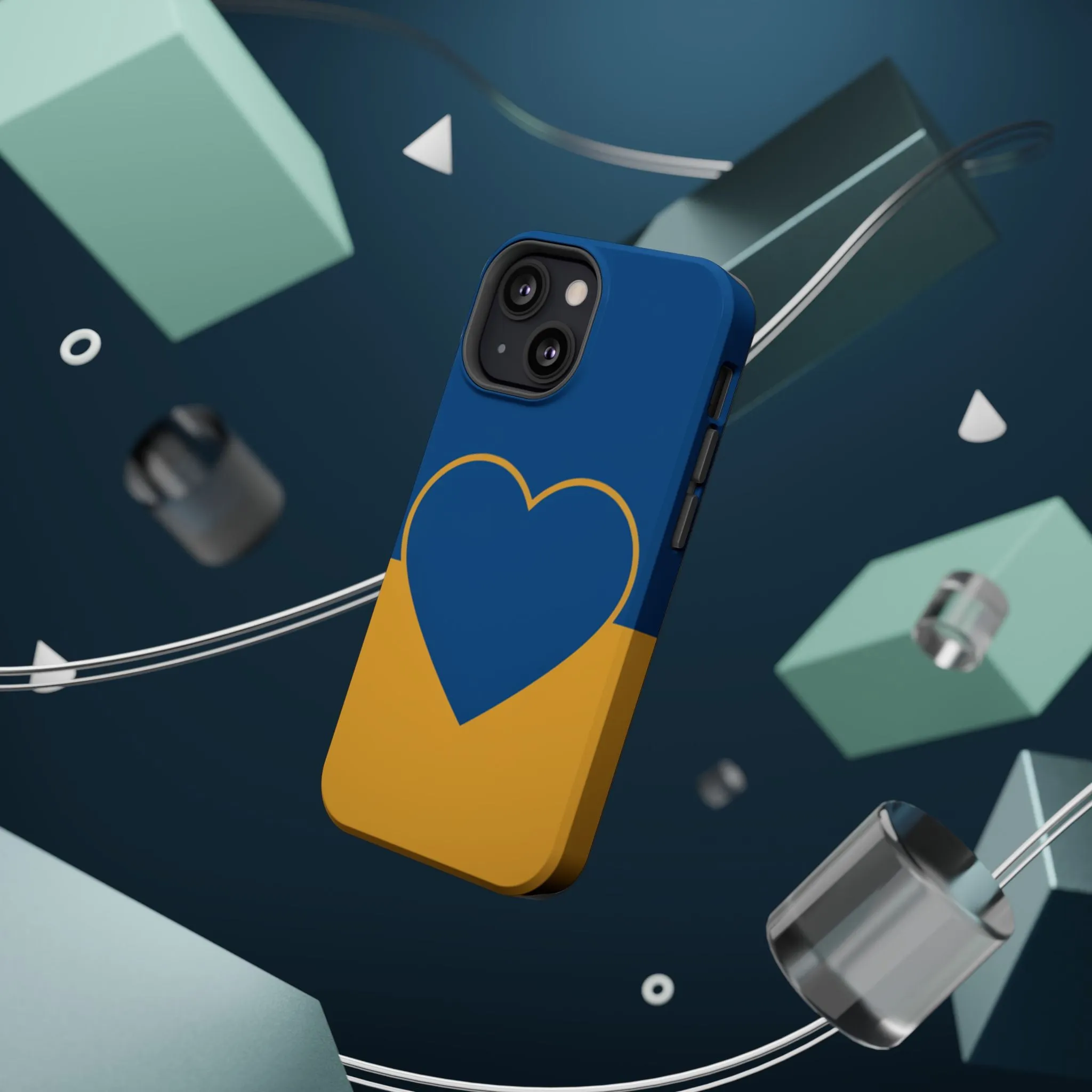 Customizable Heart Magnet Phone Case - Cute Gift, Phone Accessories, Magnetic Tough Cases, Unique Design, Stylish Protection