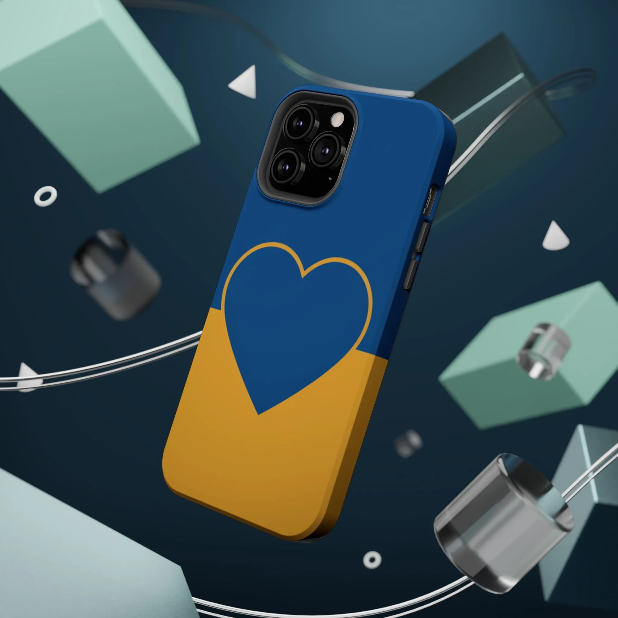 Customizable Heart Magnet Phone Case - Cute Gift, Phone Accessories, Magnetic Tough Cases, Unique Design, Stylish Protection