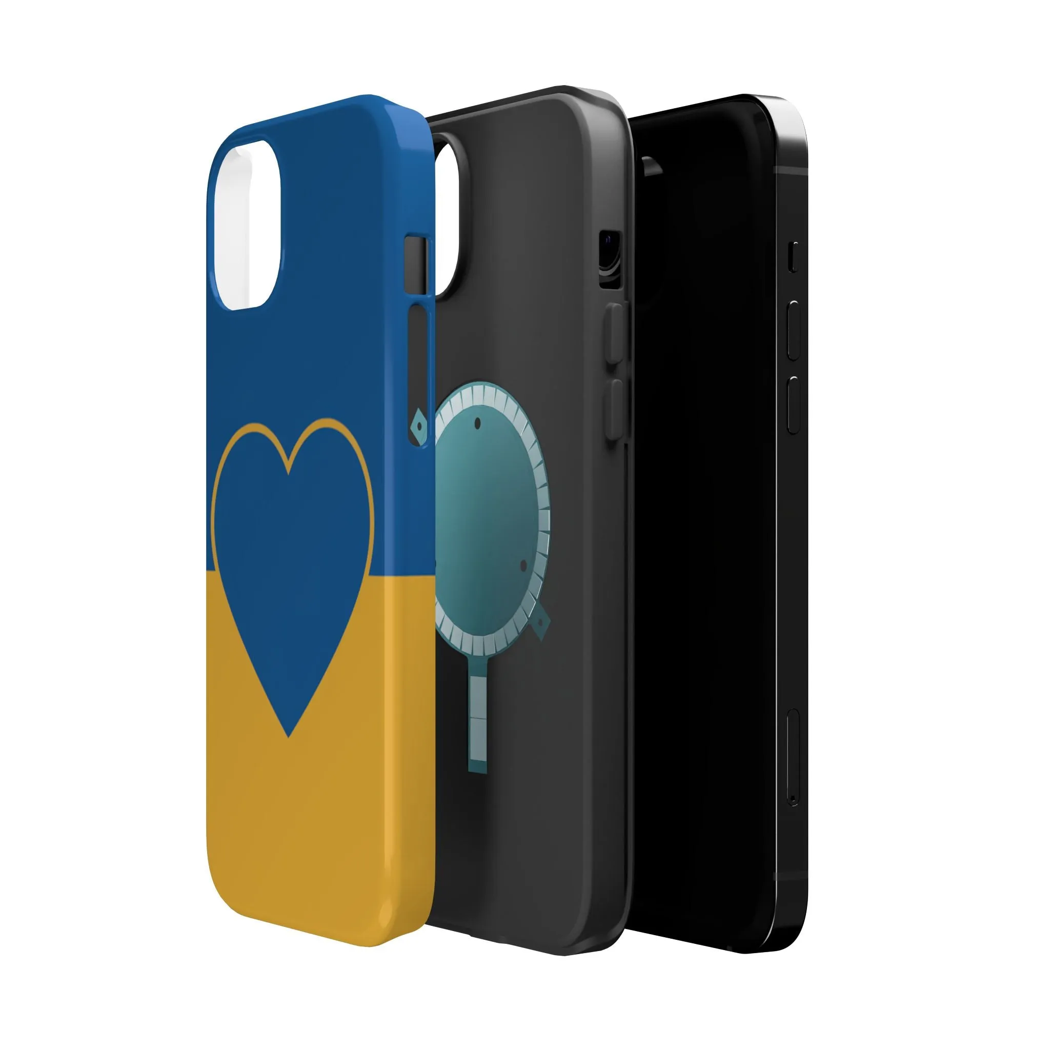 Customizable Heart Magnet Phone Case - Cute Gift, Phone Accessories, Magnetic Tough Cases, Unique Design, Stylish Protection