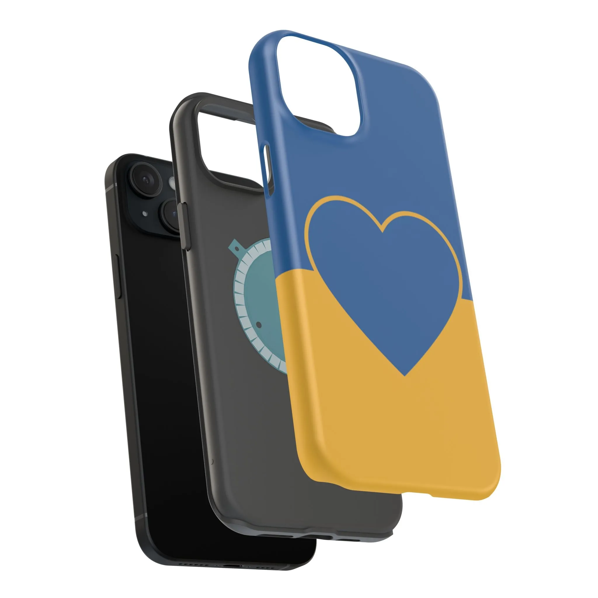 Customizable Heart Magnet Phone Case - Cute Gift, Phone Accessories, Magnetic Tough Cases, Unique Design, Stylish Protection