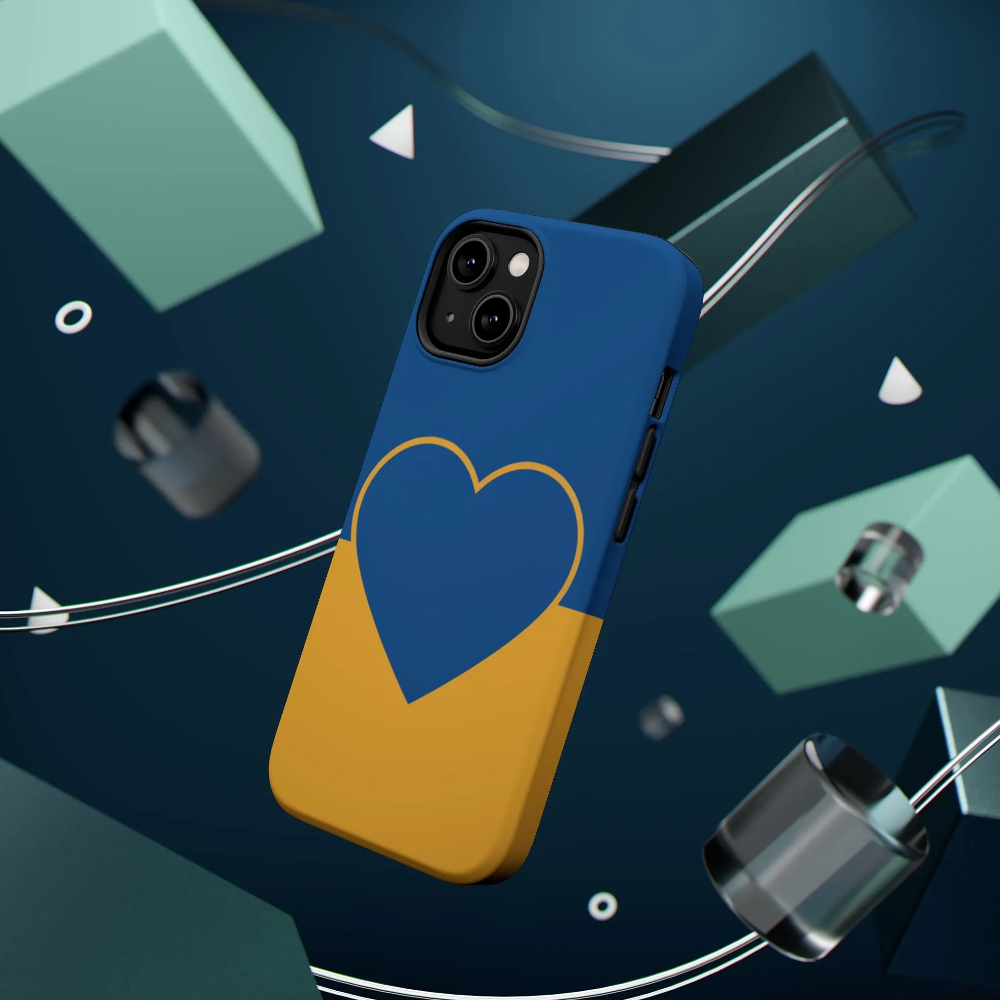 Customizable Heart Magnet Phone Case - Cute Gift, Phone Accessories, Magnetic Tough Cases, Unique Design, Stylish Protection