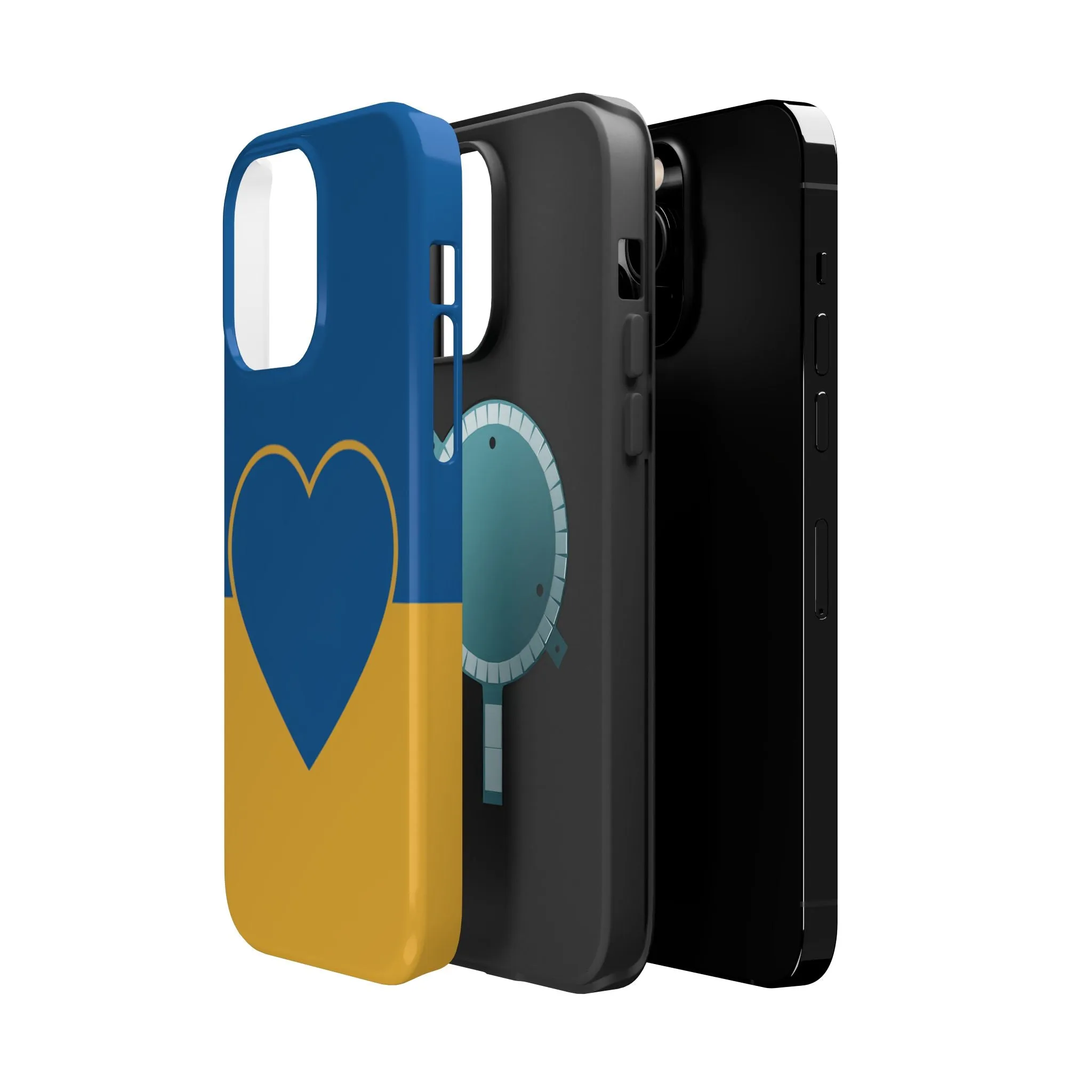 Customizable Heart Magnet Phone Case - Cute Gift, Phone Accessories, Magnetic Tough Cases, Unique Design, Stylish Protection