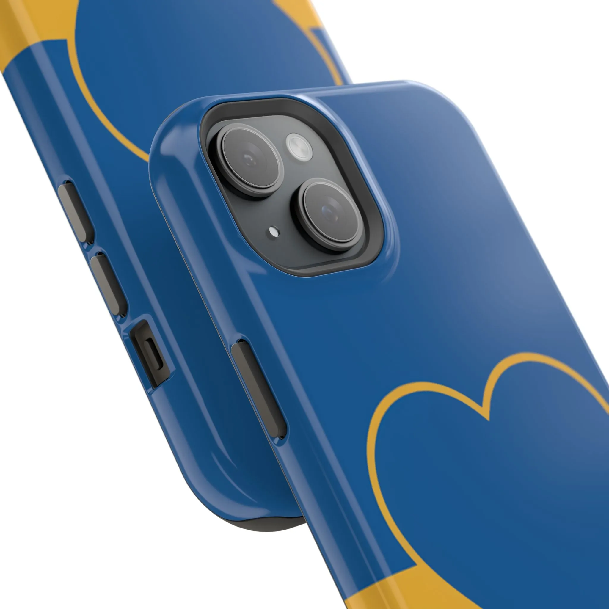 Customizable Heart Magnet Phone Case - Cute Gift, Phone Accessories, Magnetic Tough Cases, Unique Design, Stylish Protection