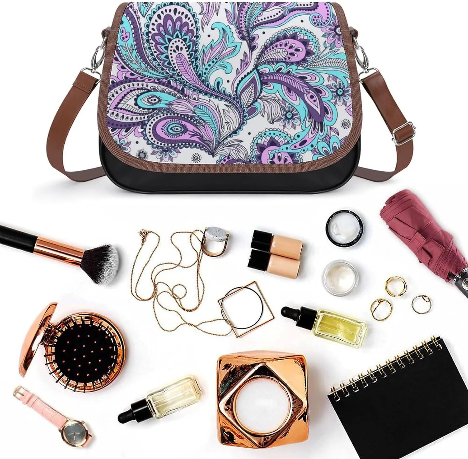 Cute AutismAwareness Fashionable And Durable Portable Leather Shoulder Bag