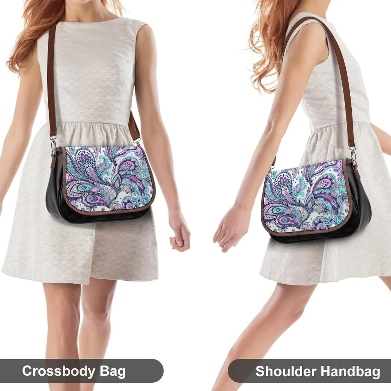 Cute AutismAwareness Fashionable And Durable Portable Leather Shoulder Bag