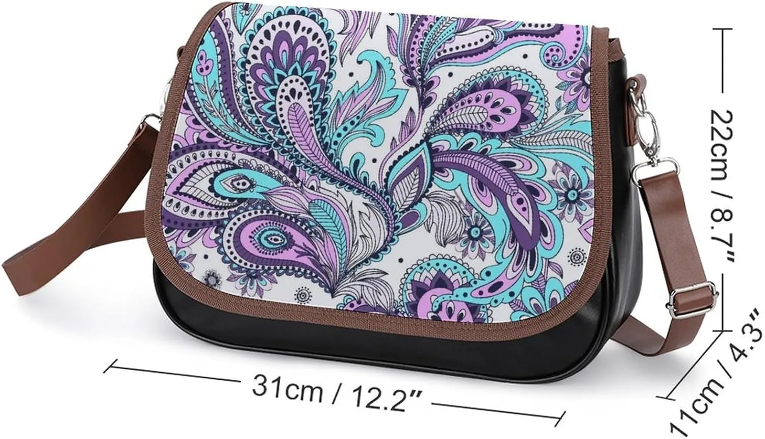 Cute AutismAwareness Fashionable And Durable Portable Leather Shoulder Bag