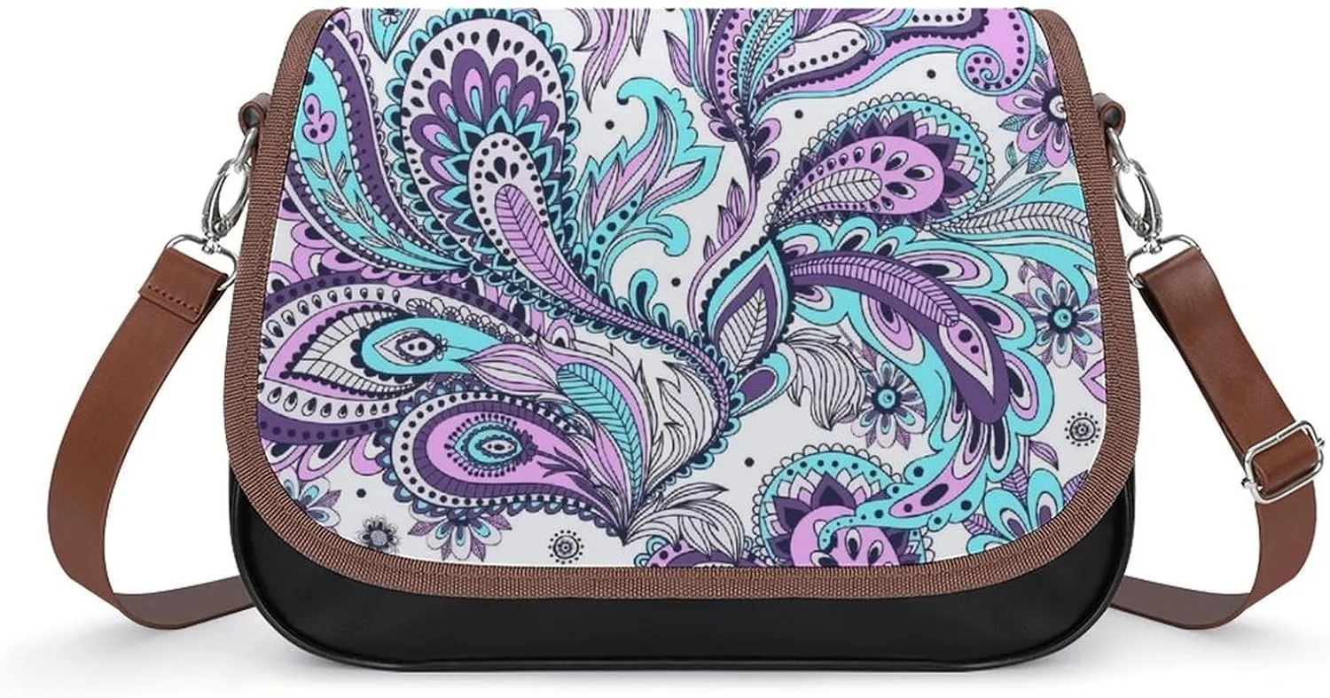 Cute AutismAwareness Fashionable And Durable Portable Leather Shoulder Bag
