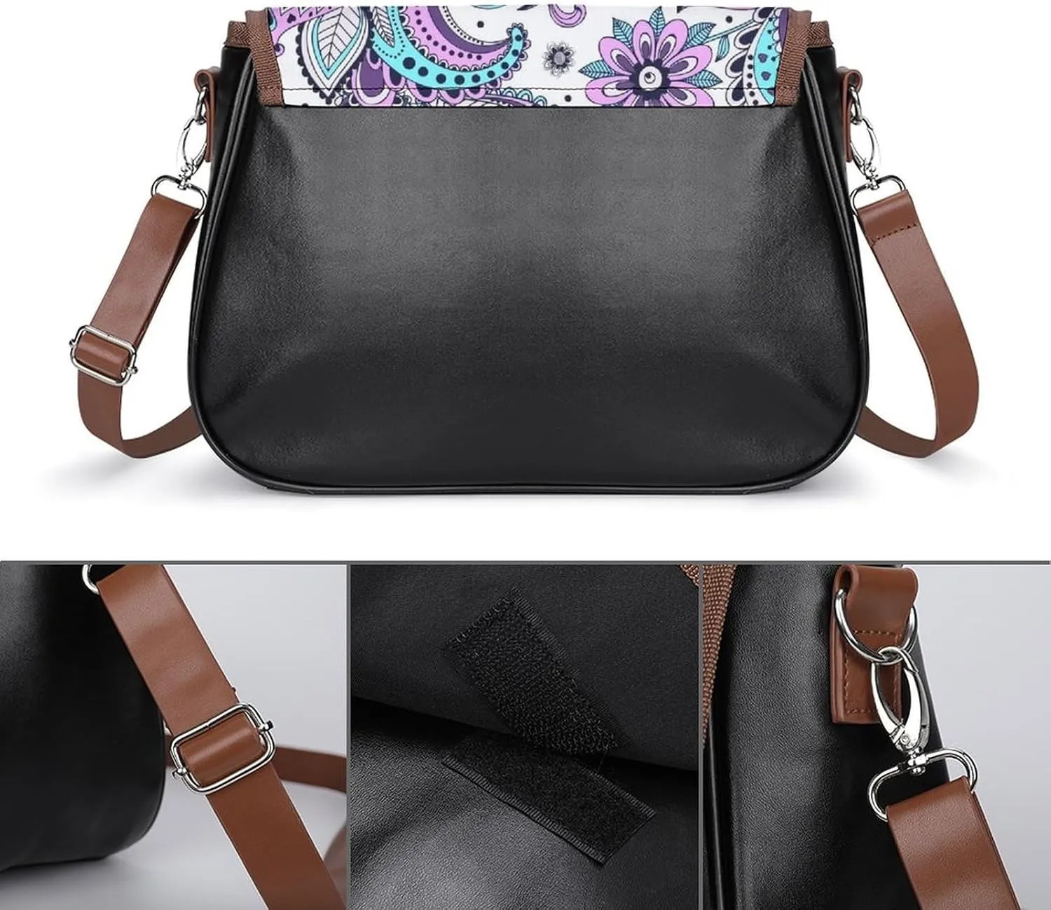 Cute AutismAwareness Fashionable And Durable Portable Leather Shoulder Bag