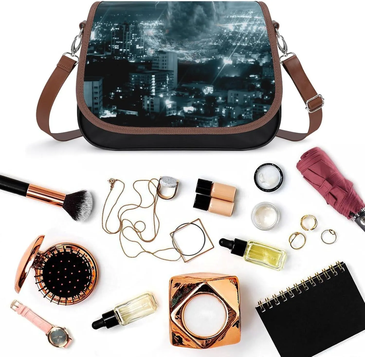 Dachshunds Clothes Dog Fashionable And Exquisite Shoulder Bag, Convenient Leather Crossbody Bag for Going Out