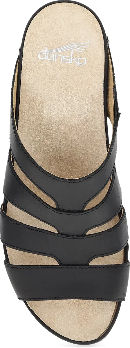 Dansko Lyndi Sandal - Black Oiled Leather