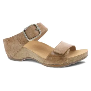 Dansko Tanya Sandal - Tan Milled Burnished