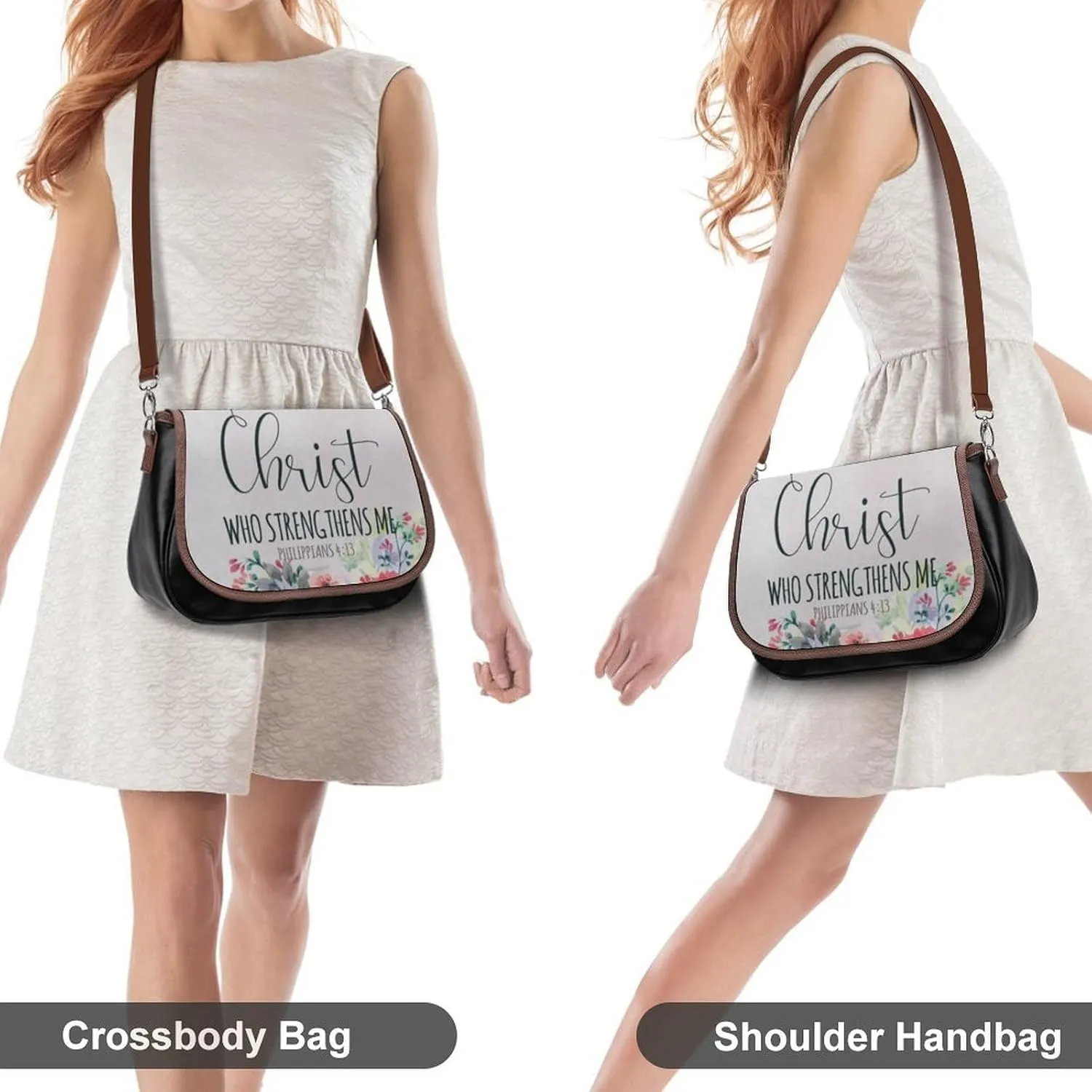 Decorative Beige Stone Leather Shoulder Bag with Detachable Shoulder Strap Versatile for Daily Use