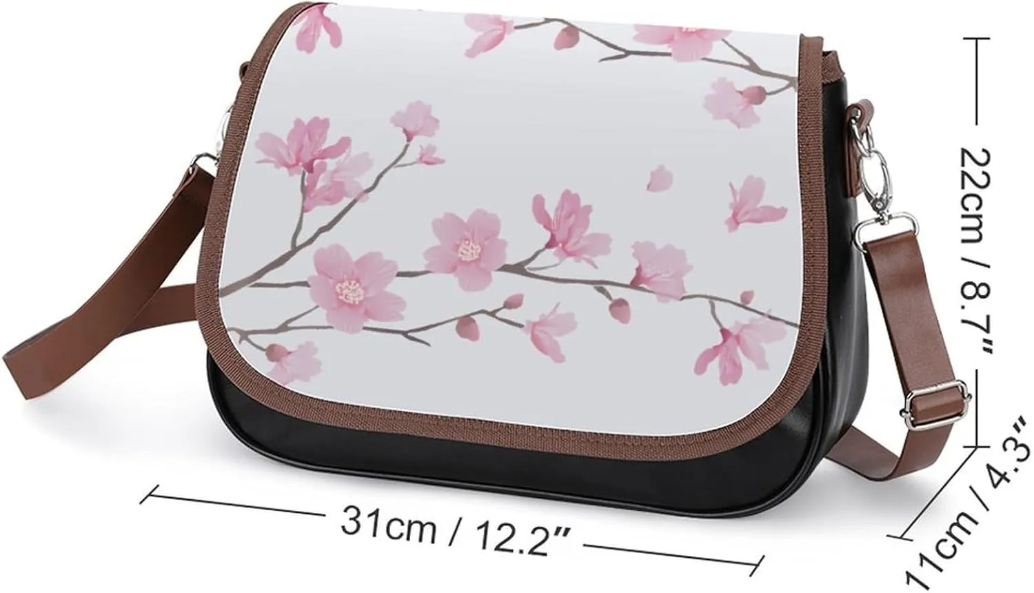 Decorative Beige Stone Leather Shoulder Bag with Detachable Shoulder Strap Versatile for Daily Use