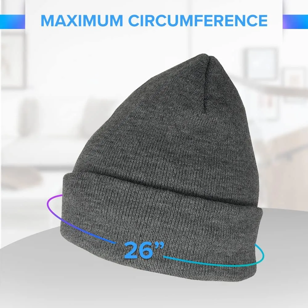DefenderShield EMF Radiation Blocking Beanie Cap - Blocks Wireless Radiation (Gray)