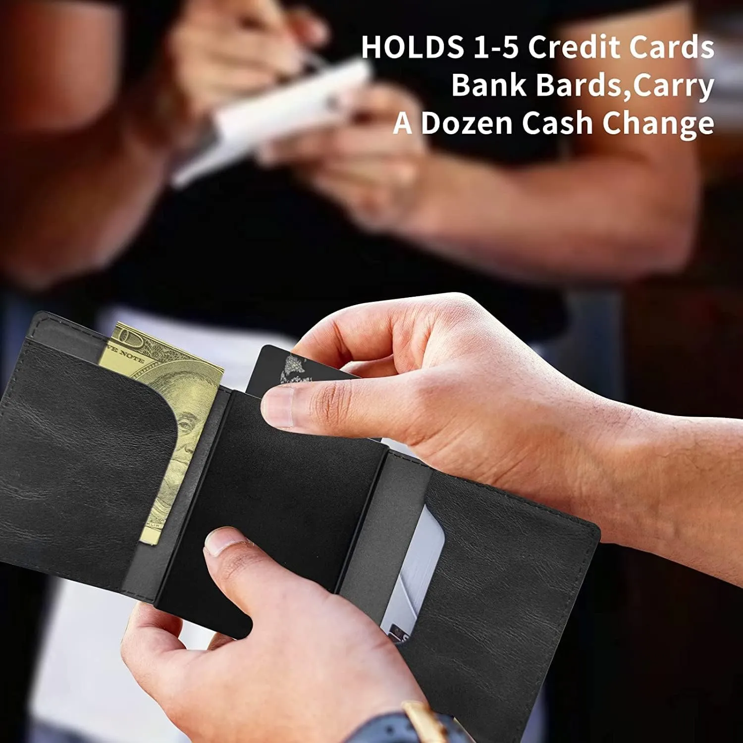 DEGDFSGR Credit Card Holder Aluminum Auto Pop Up Wallet Case,Leather Card Case Front Pocket Trifold Wallet with RFID Blocking Banknote Slot Thin Wallets for Women Men Girl, Blue Sea Turtle