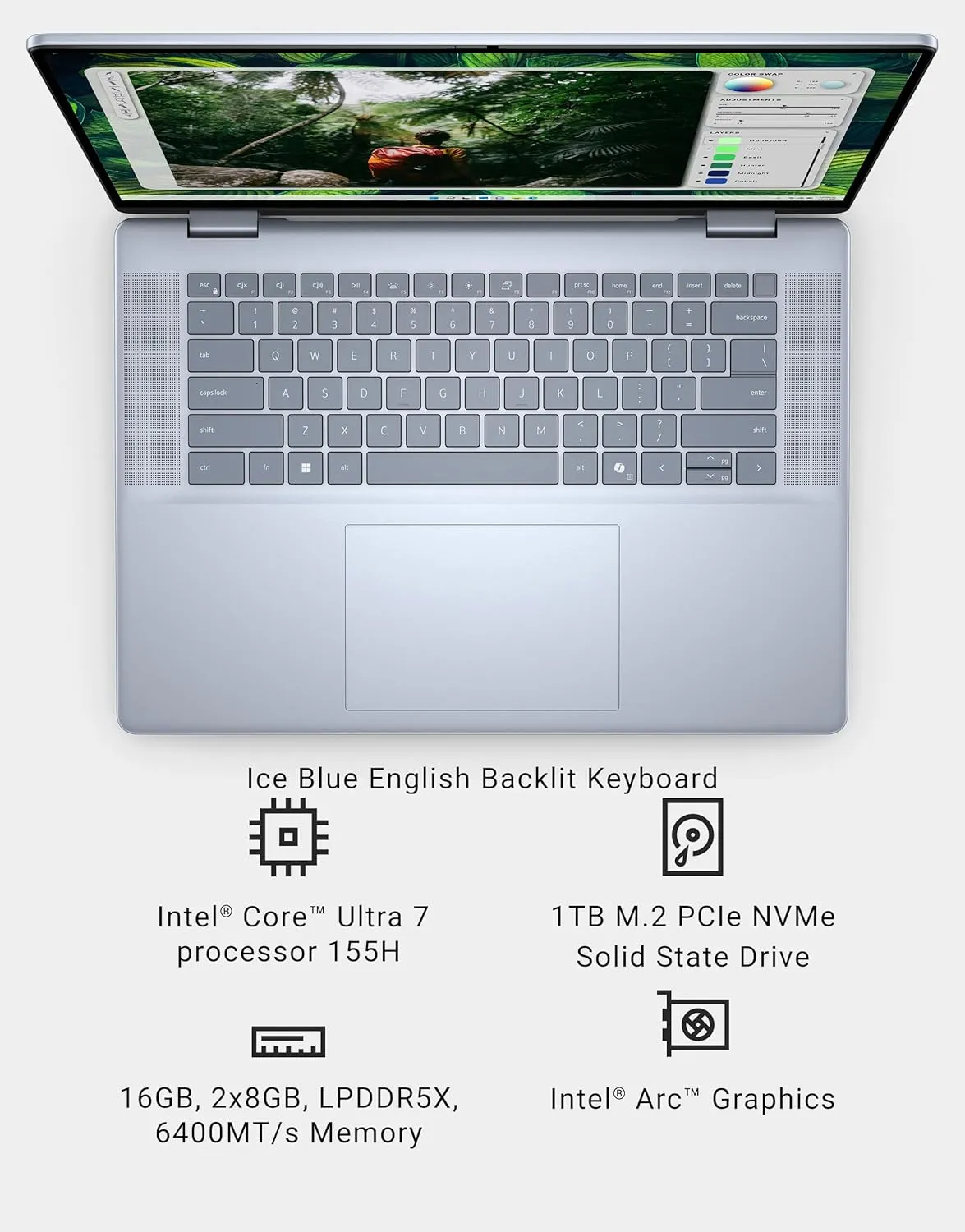 Dell Inspiron 16 7640 2-in-1 Laptop (16" FHD  Touchscreen, Intel Ultra 7 155H (> i7-13700H), 16GB LPDDR5X RAM, 1TB SSD), AI PC for Creator, Designer, 15-Hr Long Battery Life, Fingerprint, Win 11 Pro
