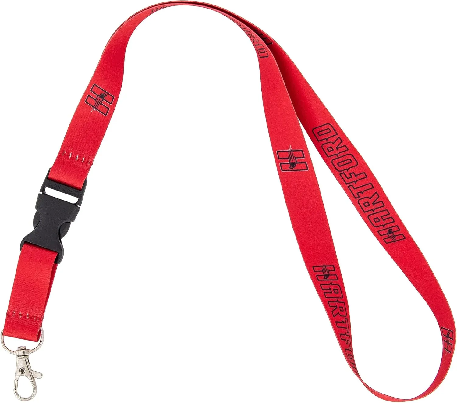 Desert Cactus University of Hartford Lanyard Hawks Car Keys ID Badge Holder Keychain Detachable Breakaway Snap Buckle (Red)