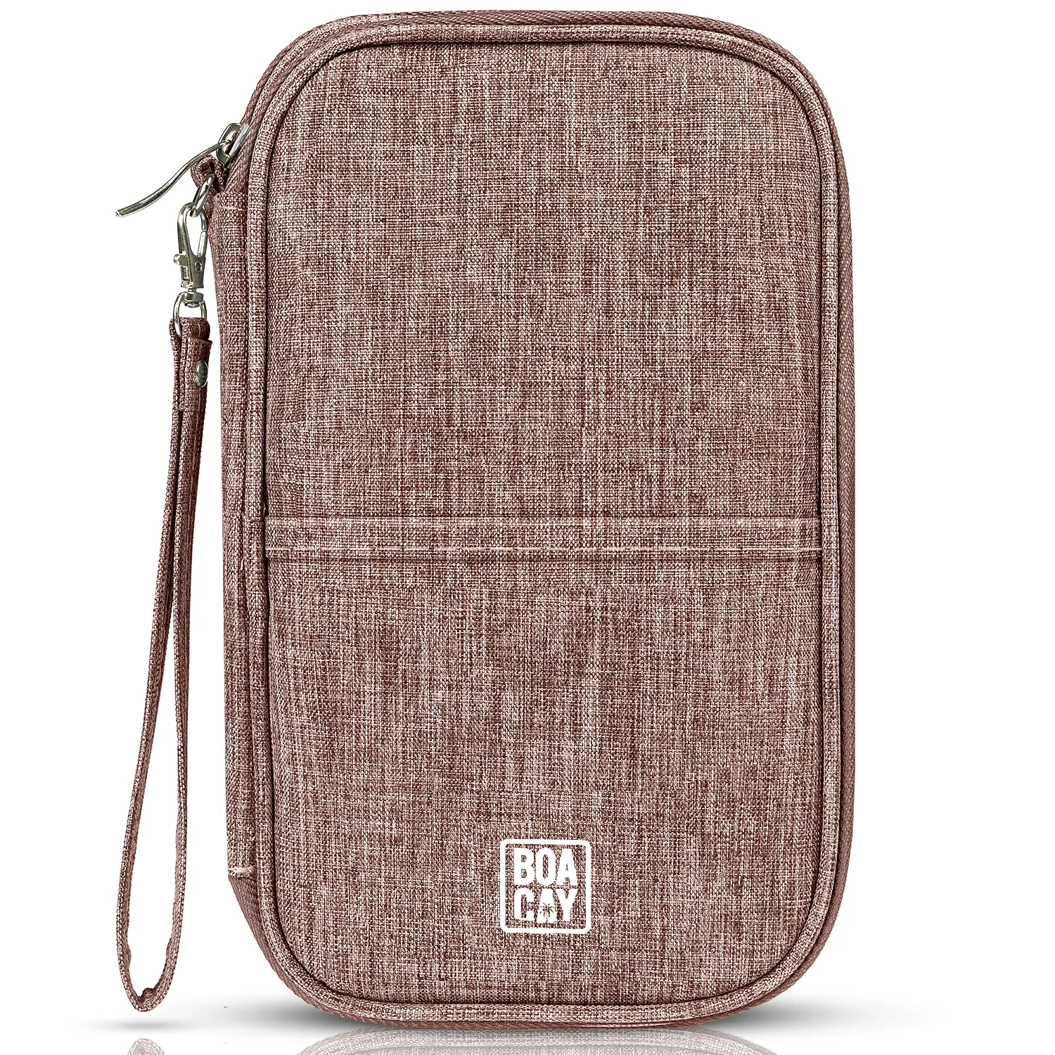 Document Organizer & Wallet (with RFID Blocker) - Coffee with Milk Brown