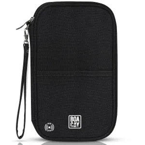 Document Organizer & Wallet (with RFID Blocker) - Sapphire Black