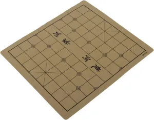 Double Sided Chessboard Foldable Chinese Chess Game Accessory Portable Board for Travel Design Present for Board Game Enthusiasts Random Color