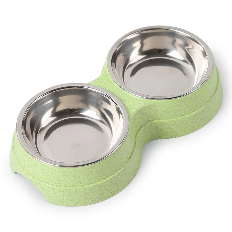 Double Stainless Steel Pet Bowl Stand