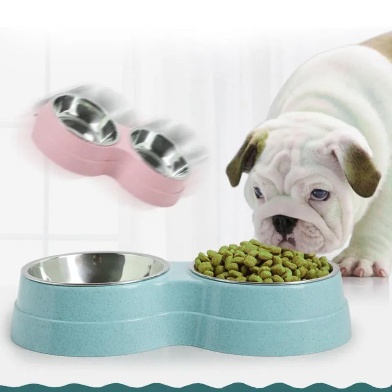 Double Stainless Steel Pet Bowl Stand