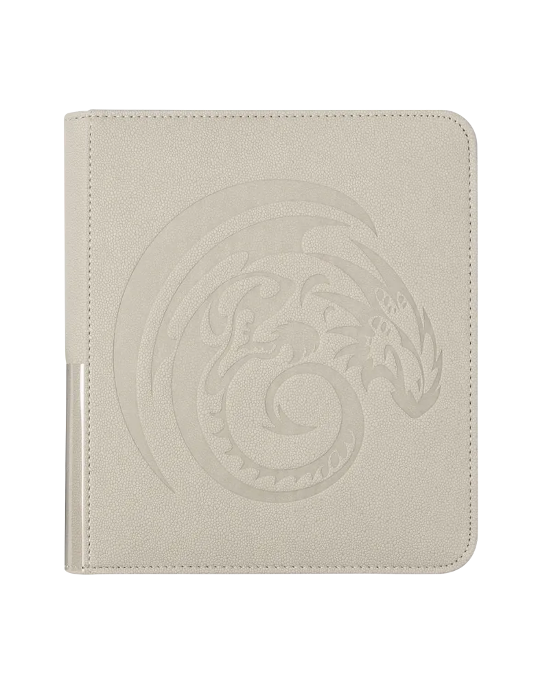 Dragon Shield Card Codex Zipster Small   20 Pages: Ashen White