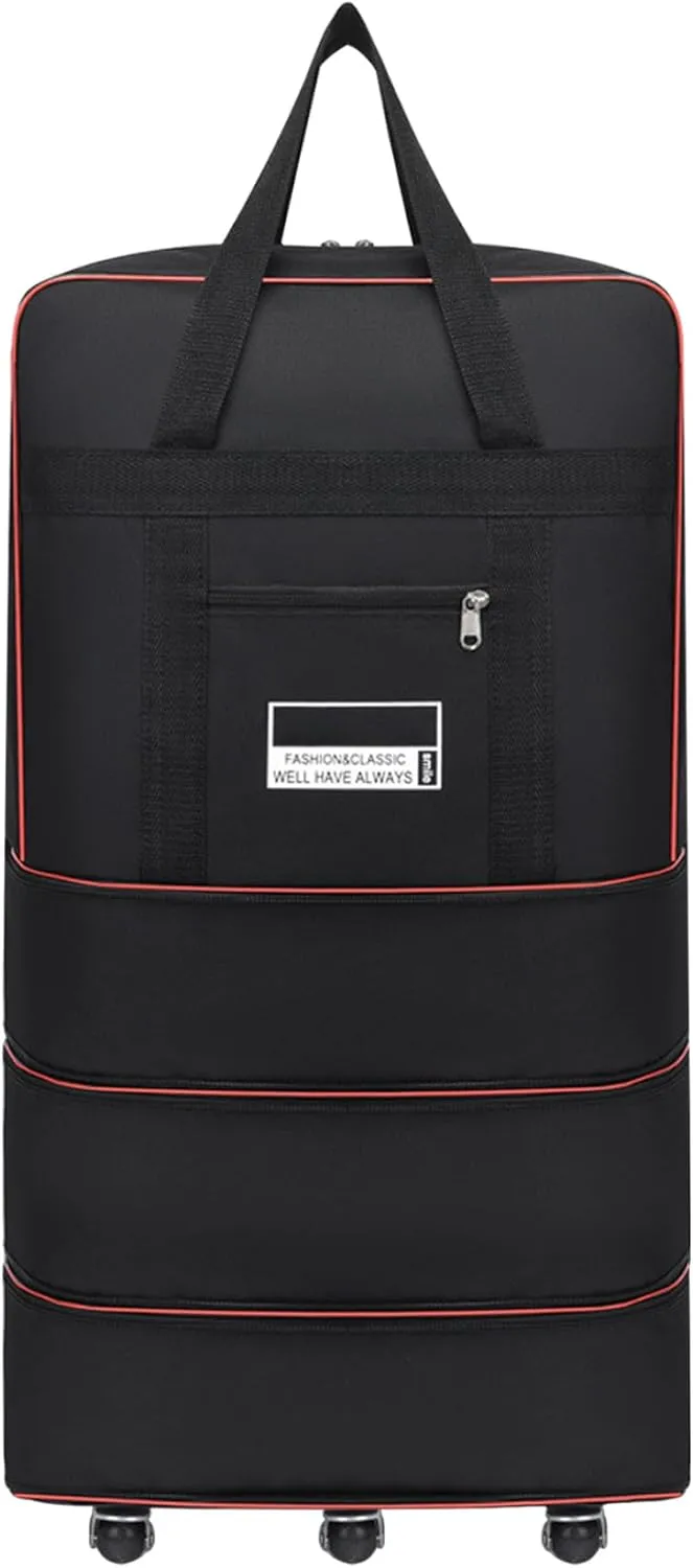 Duffle Bag 24X16X8 In Expandable Foldable 360° Rotating Rolling Duffle Bag Carry On Duffle Bag With Wheels And Handle For Camping,Travel Small