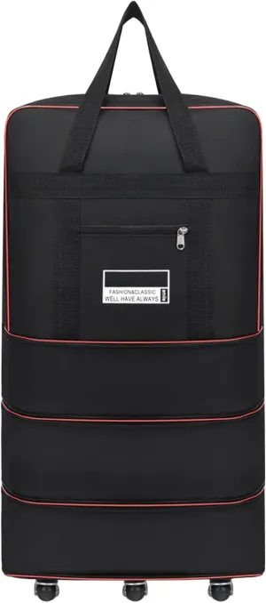 Duffle Bag 24X16X8 In Expandable Foldable 360° Rotating Rolling Duffle Bag Carry On Duffle Bag With Wheels And Handle For Camping,Travel Small