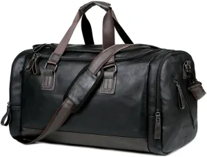 Duffle Bag Leather Travel Bag Men's Business Trip Luggage Bag Travel Bag for Travel, Workout