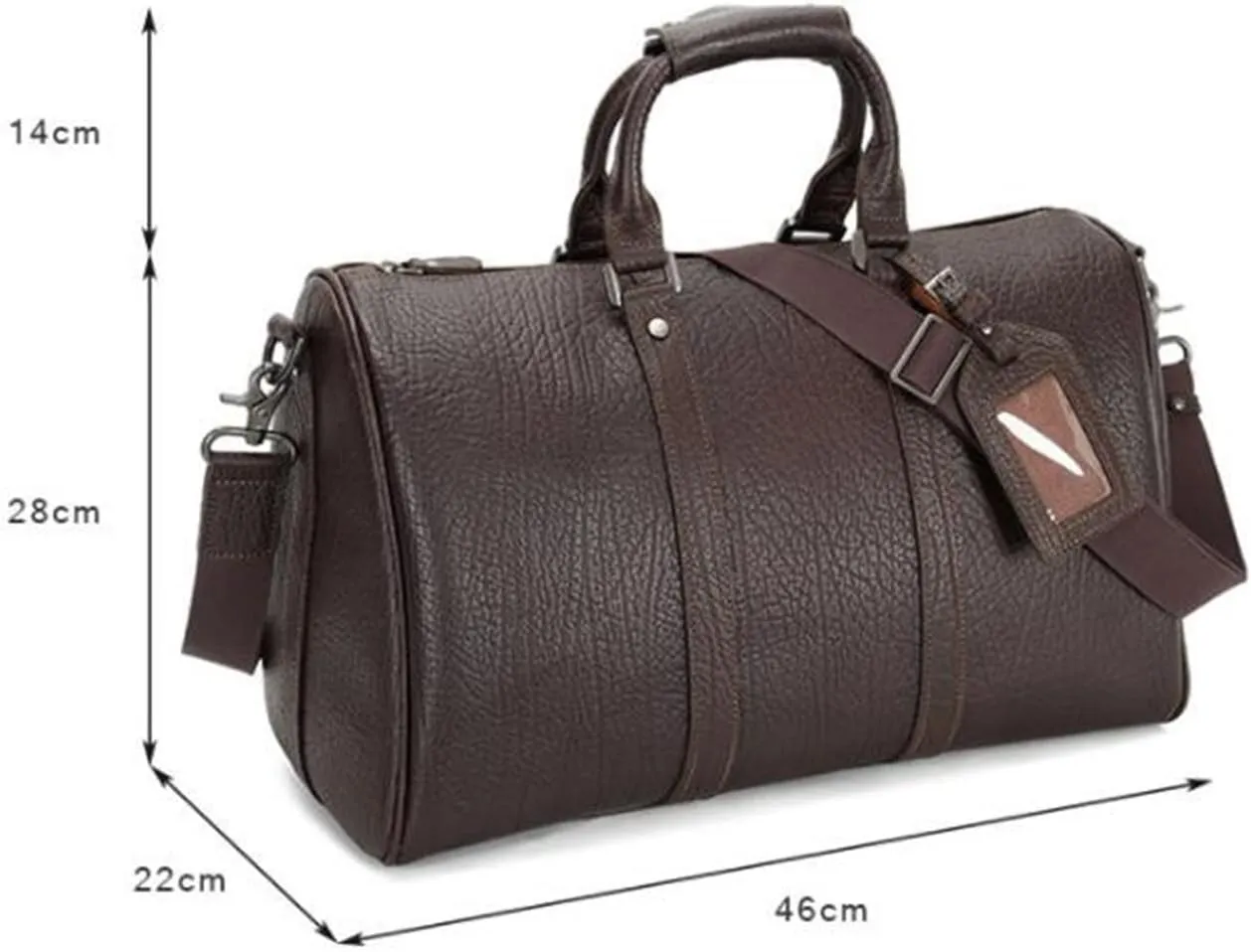 Duffle Bag Leather Travel Bag Travel Gym Sports Weekend Bag for Travel, Workout