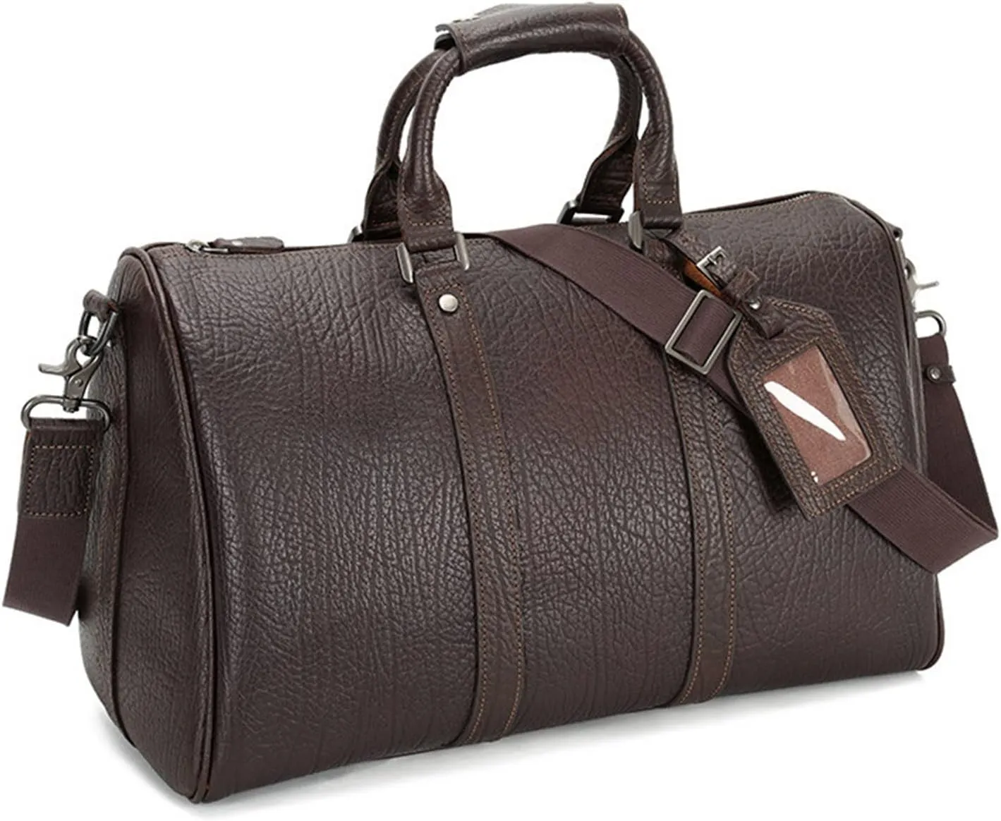 Duffle Bag Leather Travel Bag Travel Gym Sports Weekend Bag for Travel, Workout
