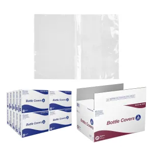 Dynarex Wash Bottle Bags - Disposable Sleeve Covers for Tattoo Squeeze Bottle - Sterile Pouches for Full Coverage - Medium Size - 1 Case, 20 Boxes of 500 Covers
