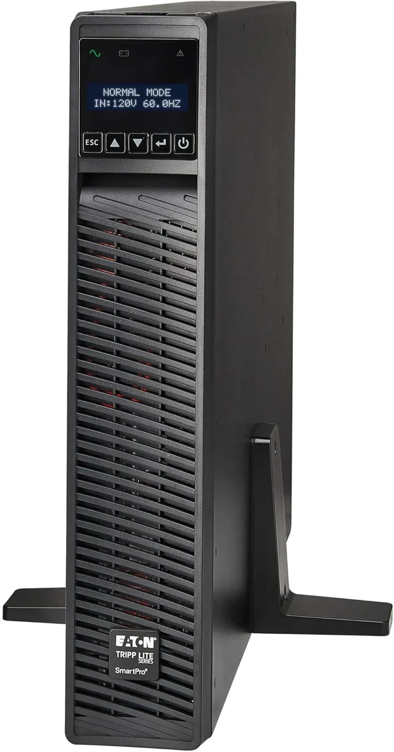 Eaton Tripp Lite Series 2200VA Smart UPS Back Up, Sine Wave, 120V, 1950W, 7 Outlets, 2U Rackmount or Tower, Network Card Option, LCD, USB, DB9, 3-Year Warranty & 250,000 Insurance (SMART2200RM2U)
