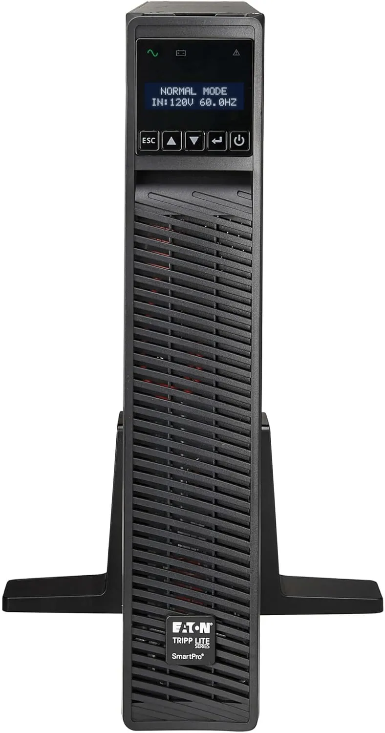 Eaton Tripp Lite Series 2200VA Smart UPS Back Up, Sine Wave, 120V, 1950W, 7 Outlets, 2U Rackmount or Tower, Network Card Option, LCD, USB, DB9, 3-Year Warranty & 250,000 Insurance (SMART2200RM2U)