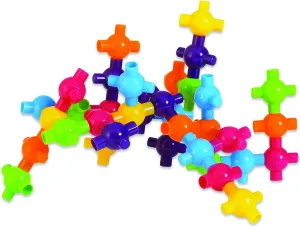 Edushape- Kiddy Connect Interlocking Pieces Construction Game, Ed 829036, Multi-Coloured