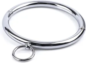 Elevate Your Look with a Polished Stainless Steel Locking Necklace: Women's Chunky Neck Collar Jewelry