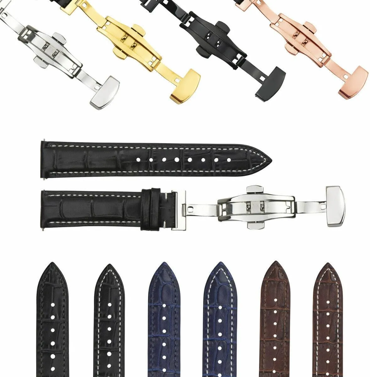 Ewatchparts Custom Watch Band Strap End Link Real Gold 18K Stainless Steel Compatible With Rolex Submariner Daytona GMT II