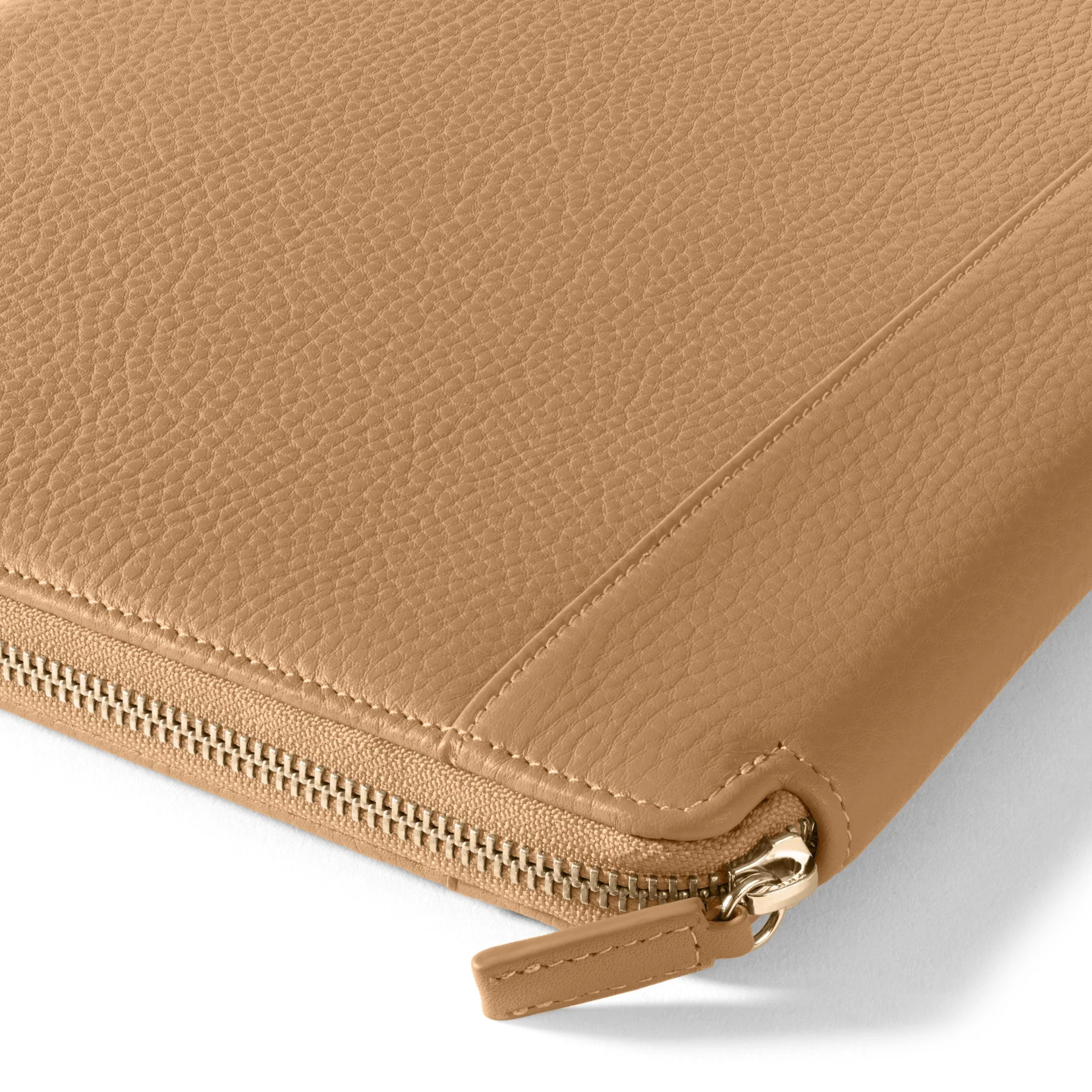 Executive Zippered Portfolio Camel