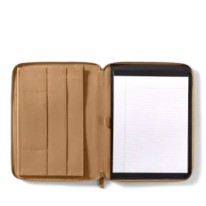 Executive Zippered Portfolio Camel