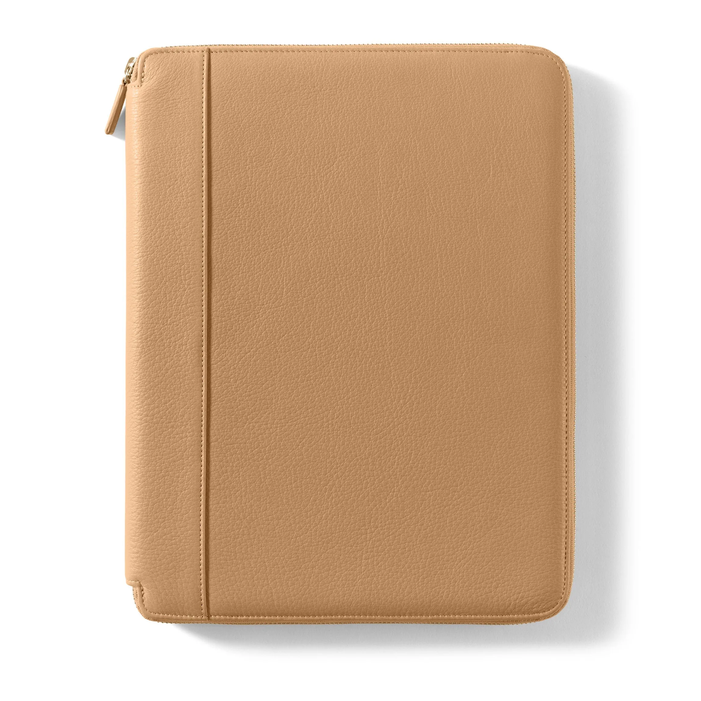 Executive Zippered Portfolio Camel