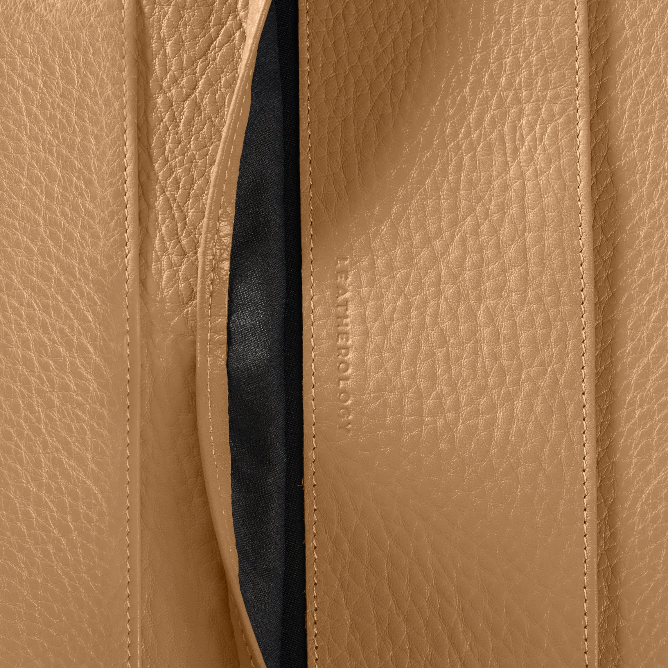 Executive Zippered Portfolio Camel