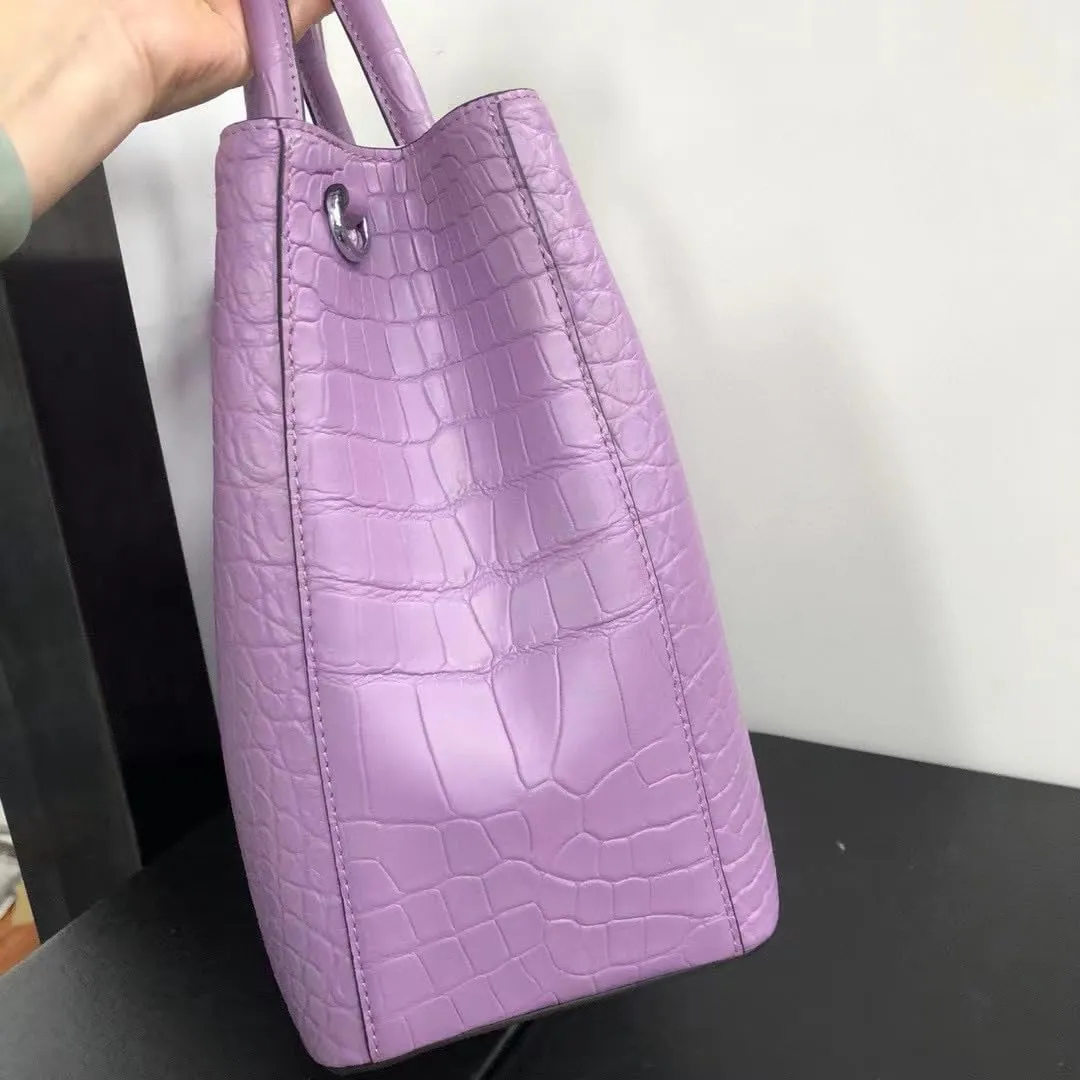 Exotic Genuine Crocodile Skin Women Handbag Authentic Alligator Leather Lady Large Shoulder Bag Female Work Purse