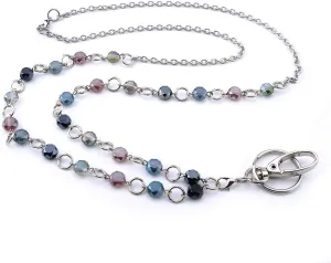 fashion Keys Lanyards Necklaces ID Lanyard Badge Stainless steel chain