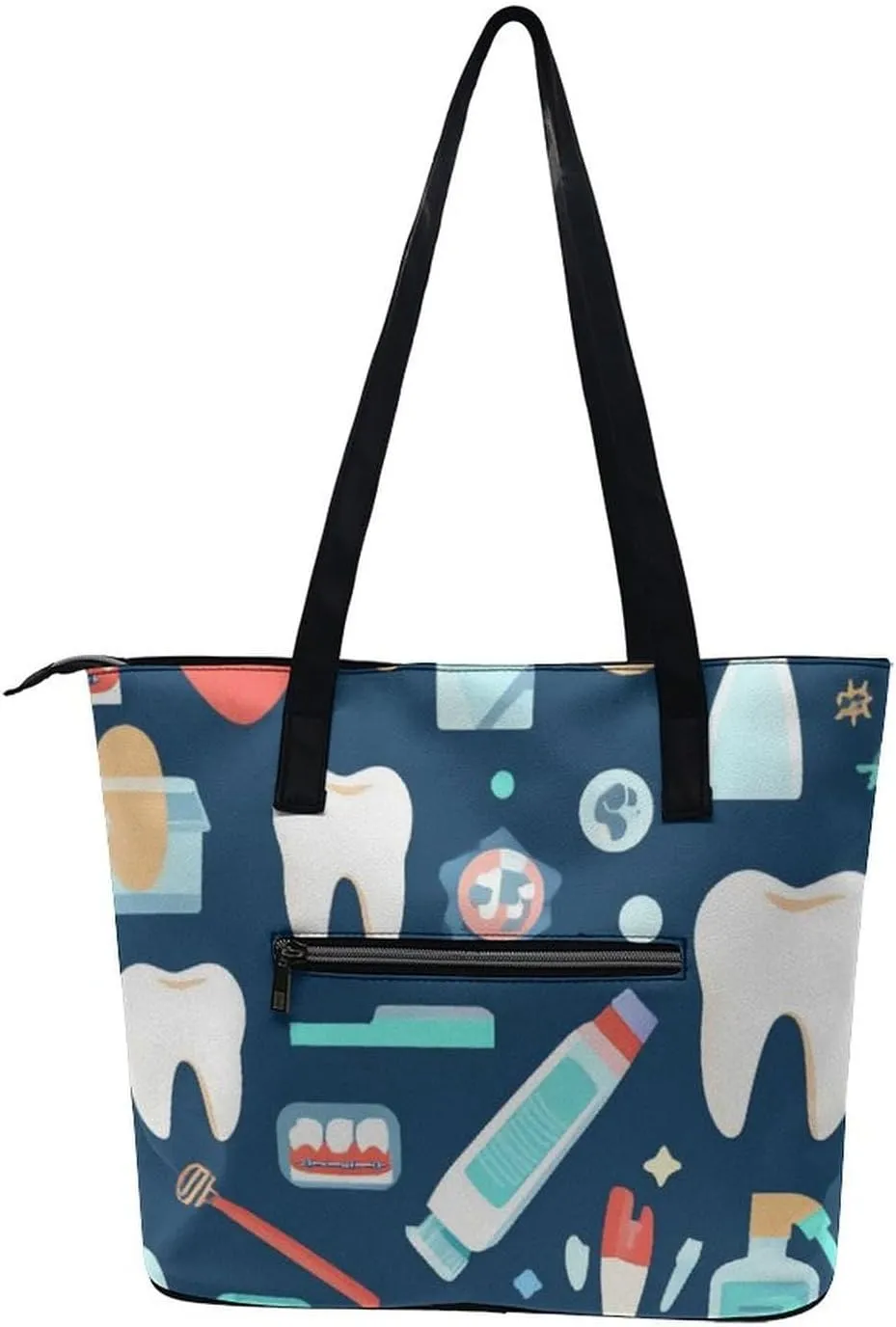Fashion Leather Tote Bag Travel Work Daily Essentials Handbag Unisex Handbag