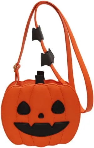 Fashion Pumpkin Shoulder Bag Casual Satchel Crossbody Bag For Halloween Parties And Themed Event