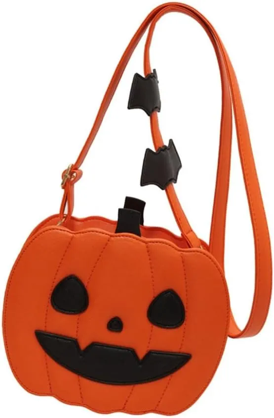 Fashion Pumpkin Shoulder Bag Casual Satchel Crossbody Bag For Halloween Parties And Themed Event