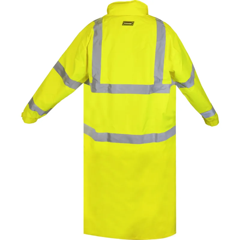 Flame Retardant Class 3 Rain Jacket with Hood