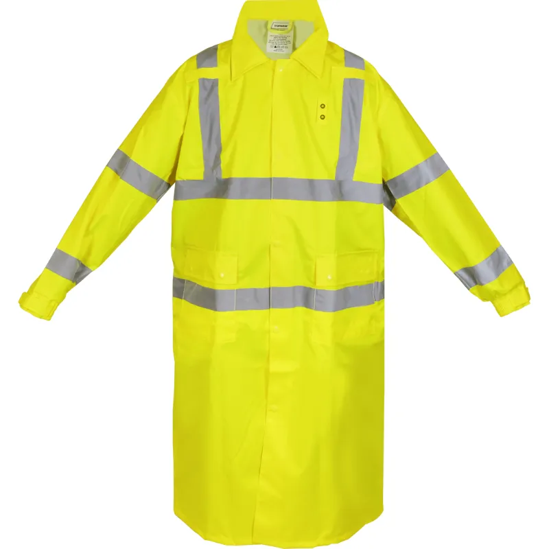 Flame Retardant Class 3 Rain Jacket with Hood