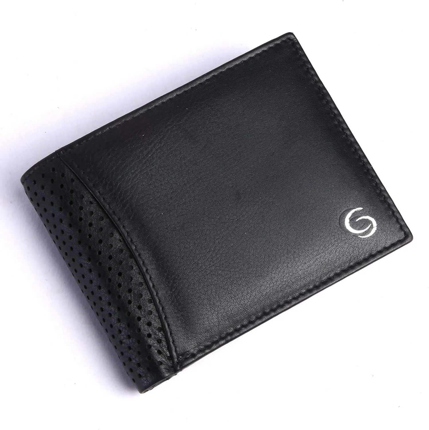 Florence Men's Wallet - Leather Mens Purse - Leather Wallet for Men's & RFID Blocking Genuine Branded Leather Wallet for Men's (Black), Black, 11.5 CM X 2.5 CM X 9 CM, Two Fold Wallet